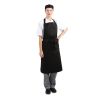 Whites Chefs Clothing Schort Polykatoen Zwart (5 stuks)