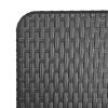 Bolero Rattan Rechthoekige Opvouwbare Tafel Zwart - 6Ft