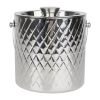 Cubitera de hielo de doble pared Olympia Geo de acero inoxidable - 2 l