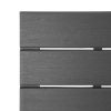 Bolero Valletta Grey Slatted Benches (2 Pieces)