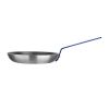 Patelnia aluminiowa Hygiplas z powłoką nieprzywierającą i niebieskim uchwytem, 24 cm