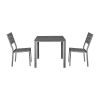 Bolero Valletta Gelat Chairs Gray - (4 Pieces)
