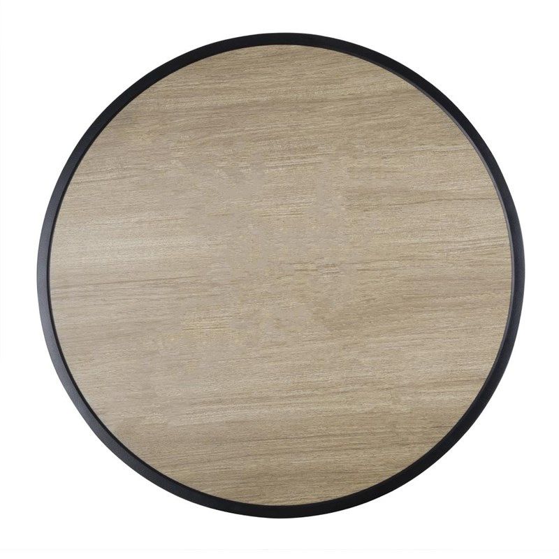 Bolero Mesa redonda de exterior Marston negra - 700 mm