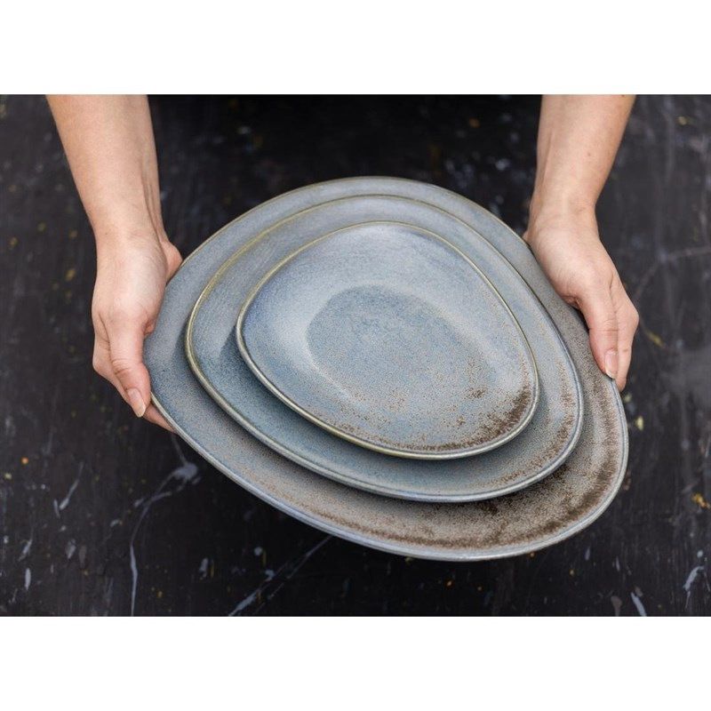 Olympia Lotus Teller Ember Blue &ndash; 190 mm (6er-Pack)