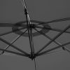 Bolero Venice Heavy Duty Parasol Black 3.5M