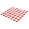 Hojas antigrasa compostables Fiesta a cuadros rojos - 310 x 190 mm (paquete de 200)