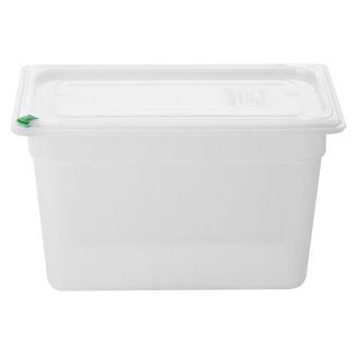 Hygiplass 1/3 GN 带盖和 7 个彩色夹子 - 200 毫米（4 个装）