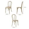 Bolero Soho Bentwood-stil harpiksstole naturlige (4 dele)