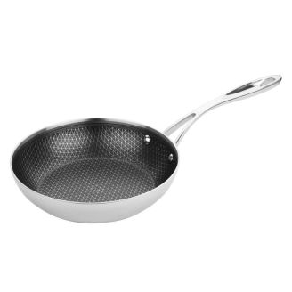 Vogue Stainless Steel Frying Pan with Clad Coating - 20 cm