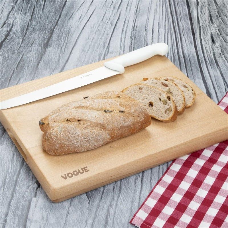 Vogue Planche &agrave; d&eacute;couper en h&ecirc;tre moyenne 380 x 305 x 30 mm