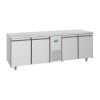Banco da lavoro refrigerato a 4 porte a risparmio energetico Polar U-Series - 632L