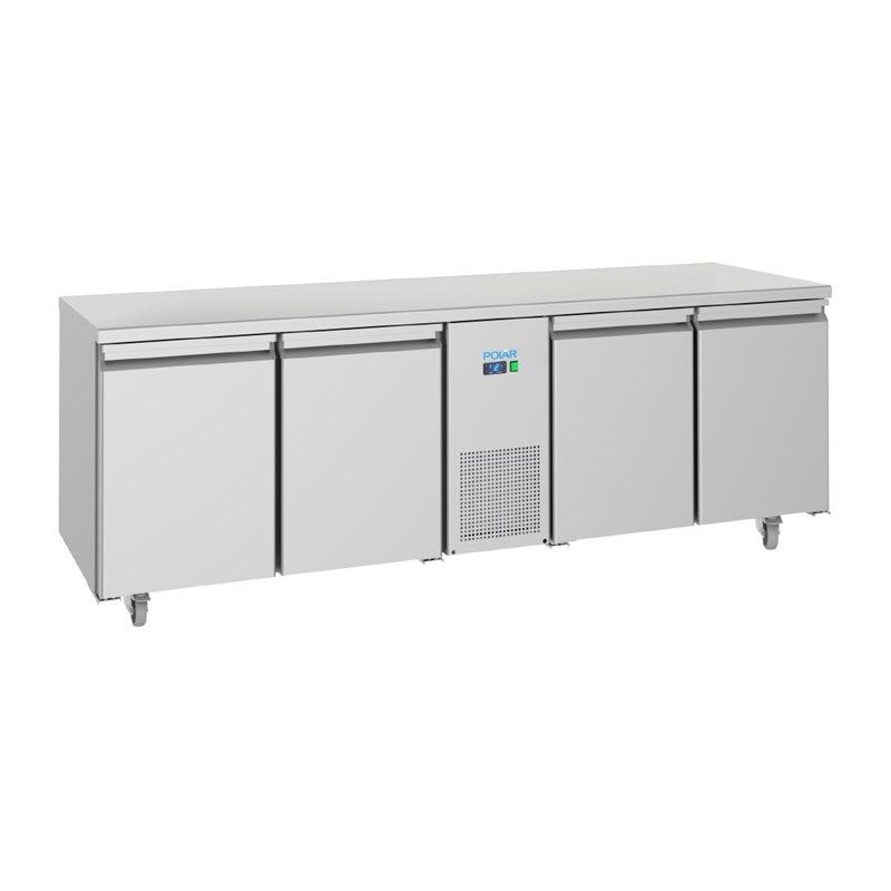 Banco da lavoro refrigerato a 4 porte a risparmio energetico Polar U-Series - 632L