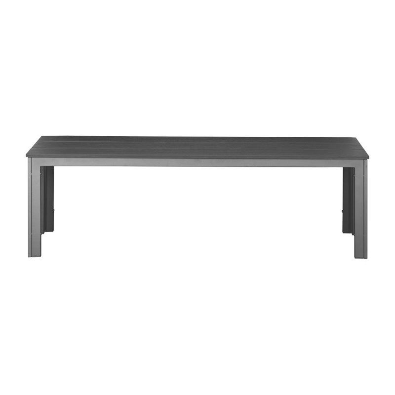Bolero Valletta Grey Slatted Benches (2 Pieces)