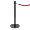 Bolero Postes de barrera de base plana negros (juego de 2)