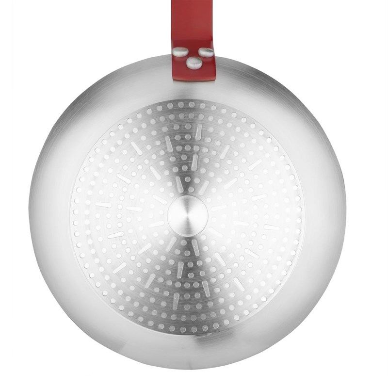 Po&ecirc;le antiadh&eacute;sive Hygiplas T&eacute;flon Platinum avec manche rouge 28 cm