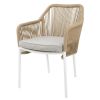 Bolero Fotele ogrodowe Bay PE woven rattan kolor miodowy (2 sztuki)