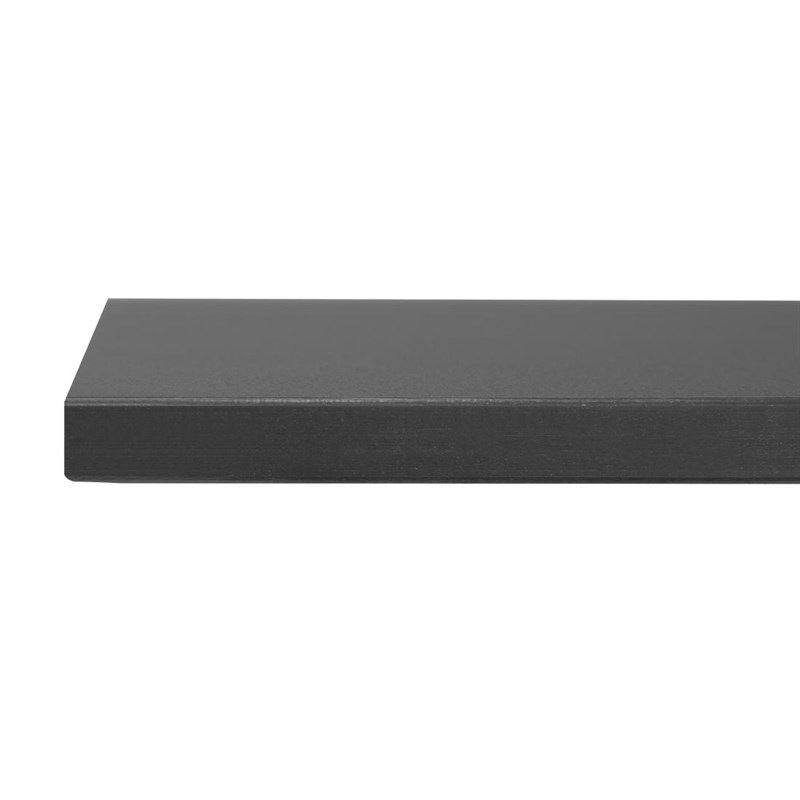 Bolero Tablero de mesa cuadrado para exterior negro mate de 700 mm