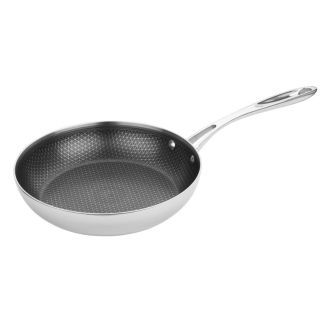 Vogue Tri-Shield Stainless Steel Skillet with Clad Coating, 24cm