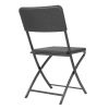 Bolero Silla plegable de rat&aacute;n negra (juego de 2)