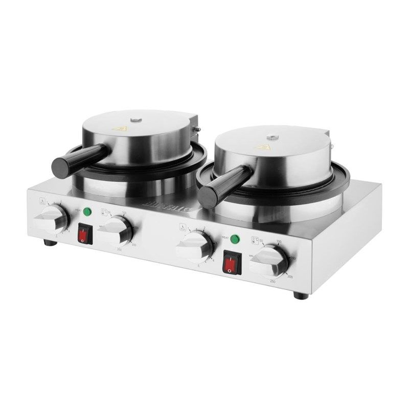 Buffalo Gaufrier belge double rond