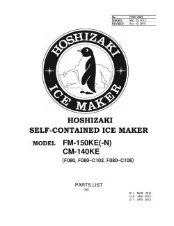 Parts list