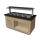 Saro modelo de bar de saladas linha premium - SB-K 170 carvalho
