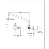 T&S koud waterkraan 1-puntsmuurmontage, EB-0211
