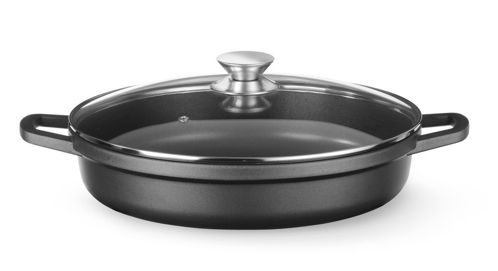 Frigideira antiaderente Hendi com tampa 4,3L 425x332x70mm