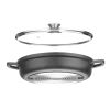 Frigideira antiaderente Hendi com tampa 4,3L 425x332x70mm