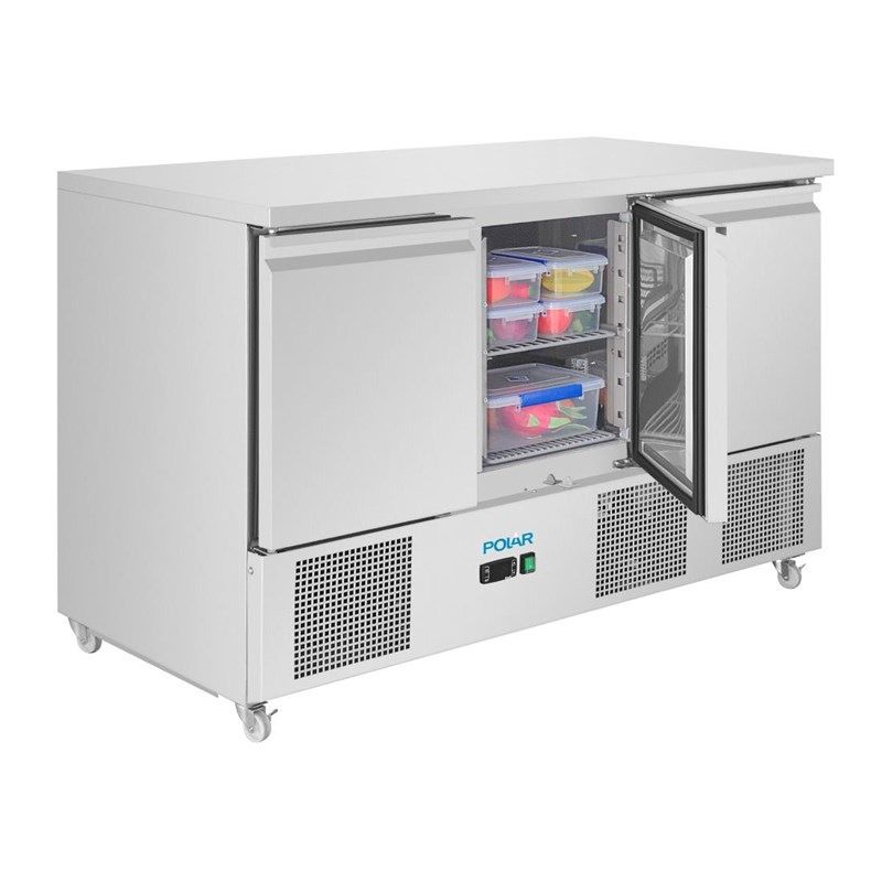 Bancone saladette ventilato a 3 ante Polar U-series