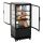 Mini vitrine refrigerada Bartscher 75L2T preta