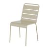 Krzesła Bolero Amalfi Steel Slatted Chairs, Taupe (4 sztuki)