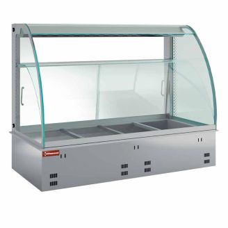 Diamond Warm vitrine, ventileret og med luftfugter 2x GN 1/1