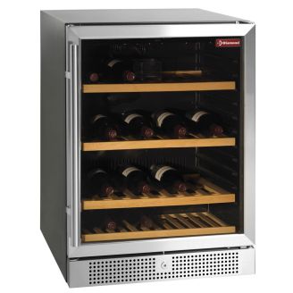 Diamond Vinskabsmontre, ventileret, 160 liter, sort