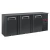 Diamond bottle cooler 3 doors, 500 liters, adjustable legs