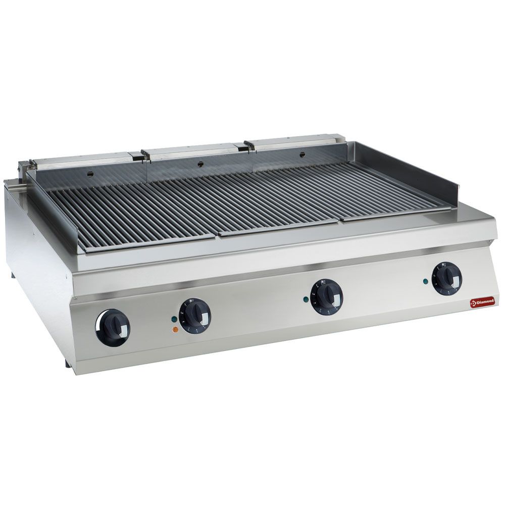 Parrilla el&eacute;ctrica Diamond HP 1200 mm 3 quemadores - modelo de montaje superior