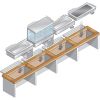 Diamond bain-marie element 2 gn 1/1