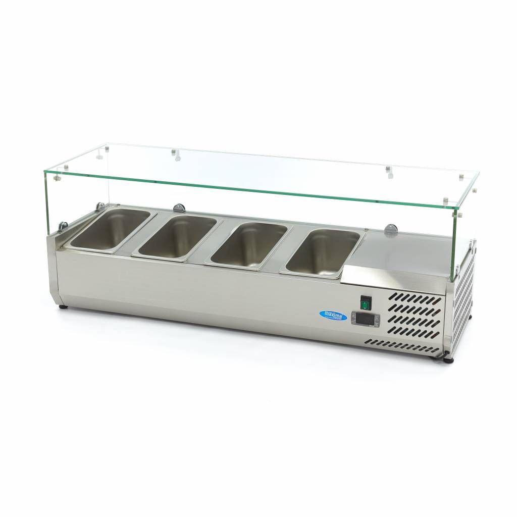 Maxima Topmonteret k&oslash;lemontre - 120 cm - 4 x 1/3 GN beholdere