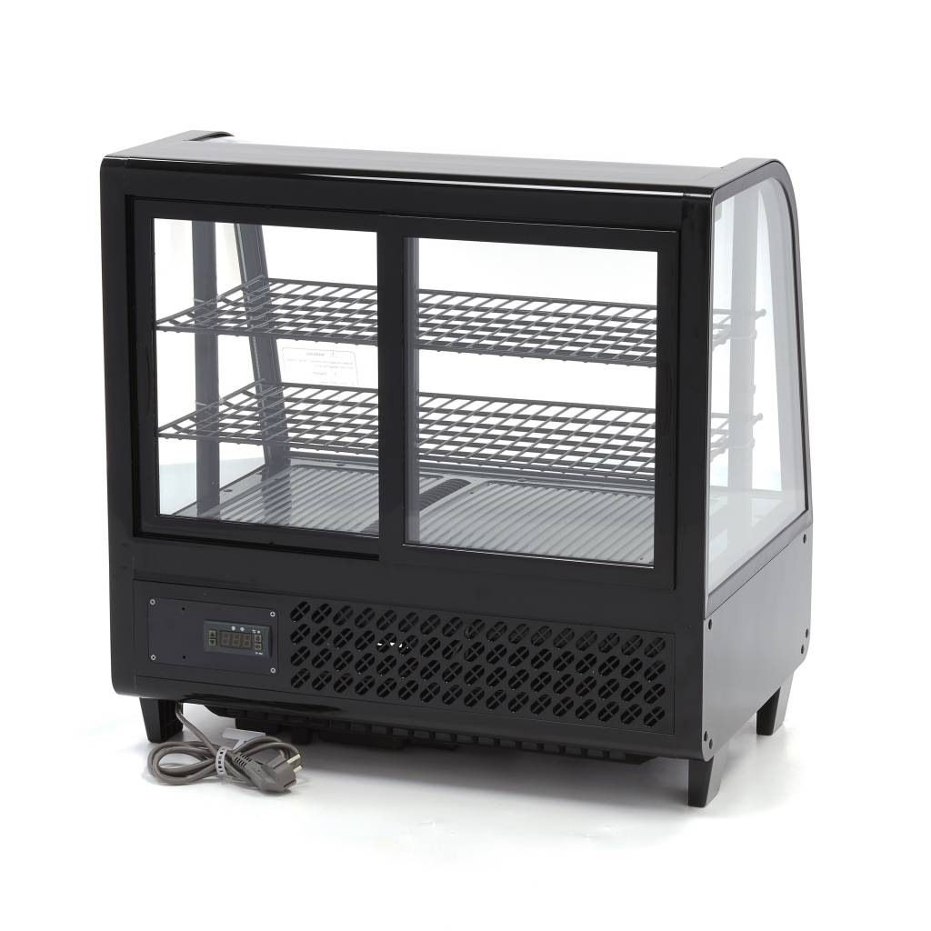 Maxima Konditorskab - 100 L - 68 cm - Skyded&oslash;r bagp&aring;