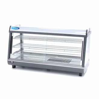 Maxima Opvarmet vitrineskab - 186 L - 121,5 cm - 3 niveauer