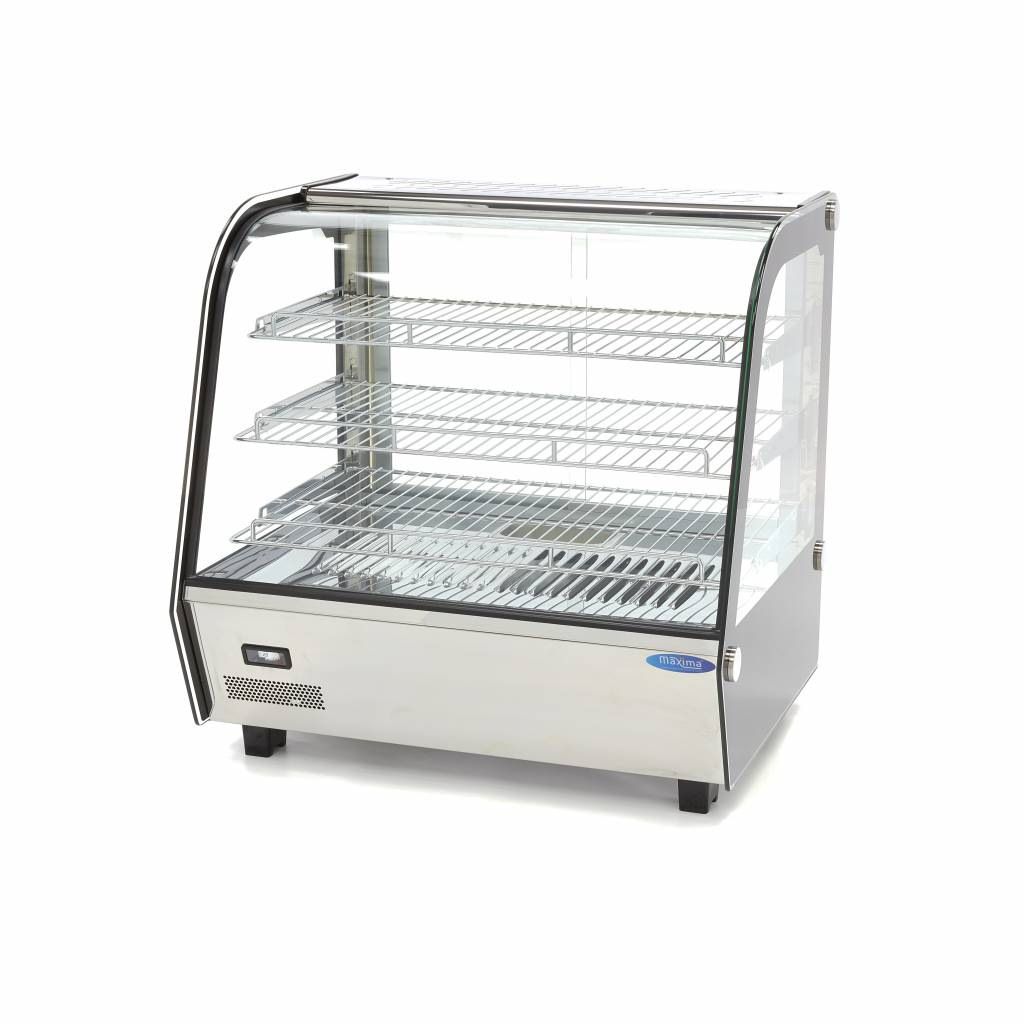 Maxima Opvarmet vitrineskab - 120 L - 67,8 cm - 3 niveauer