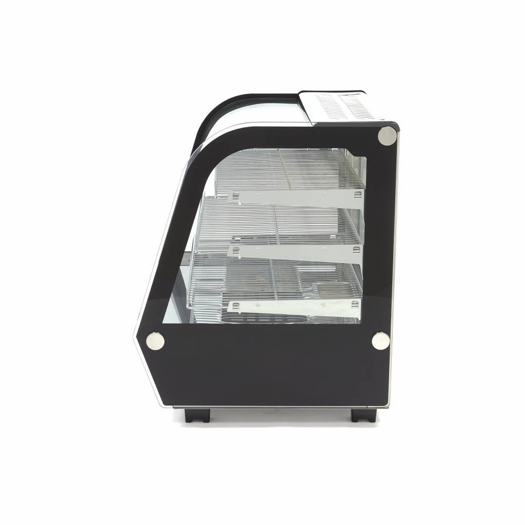 Maxima Opvarmet vitrineskab - 120 L - 67,8 cm - 3 niveauer