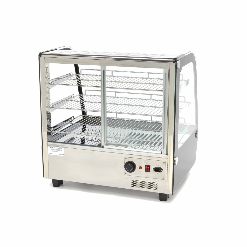 Maxima Opvarmet vitrineskab - 120 L - 67,8 cm - 3 niveauer