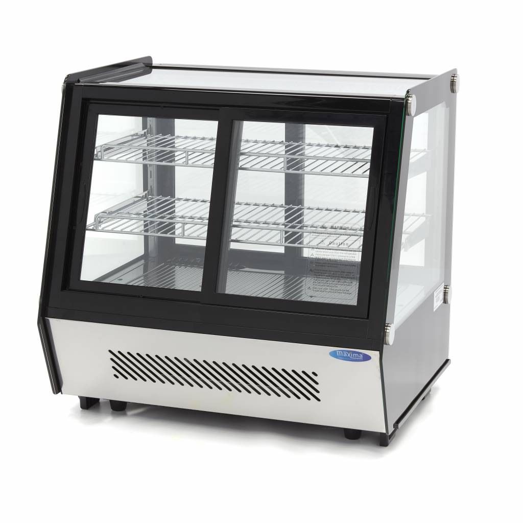 Maxima Konditorvitrine - 125 L - 71 cm - Skyded&oslash;re for og bag