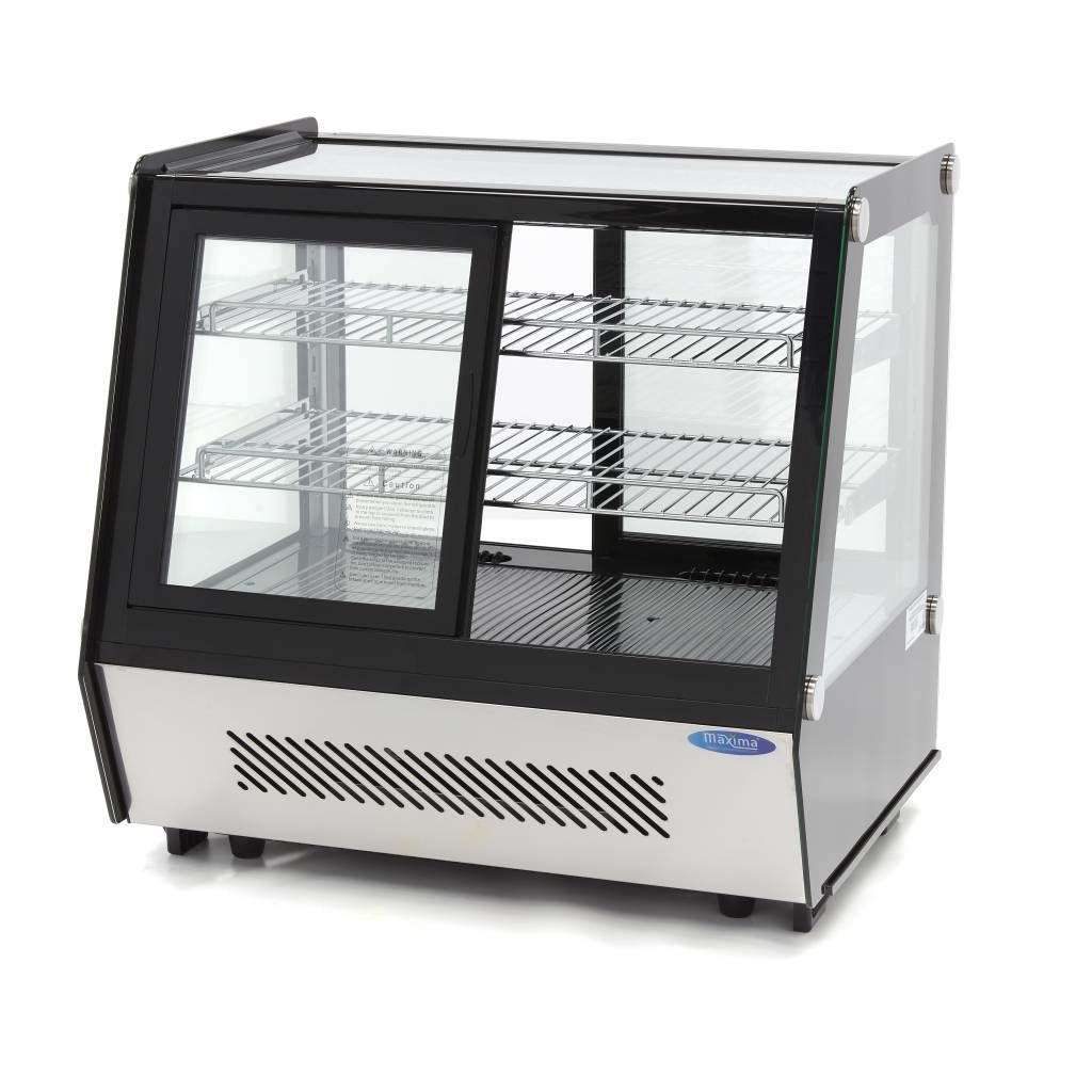 Maxima Konditorvitrine - 125 L - 71 cm - Skyded&oslash;re for og bag