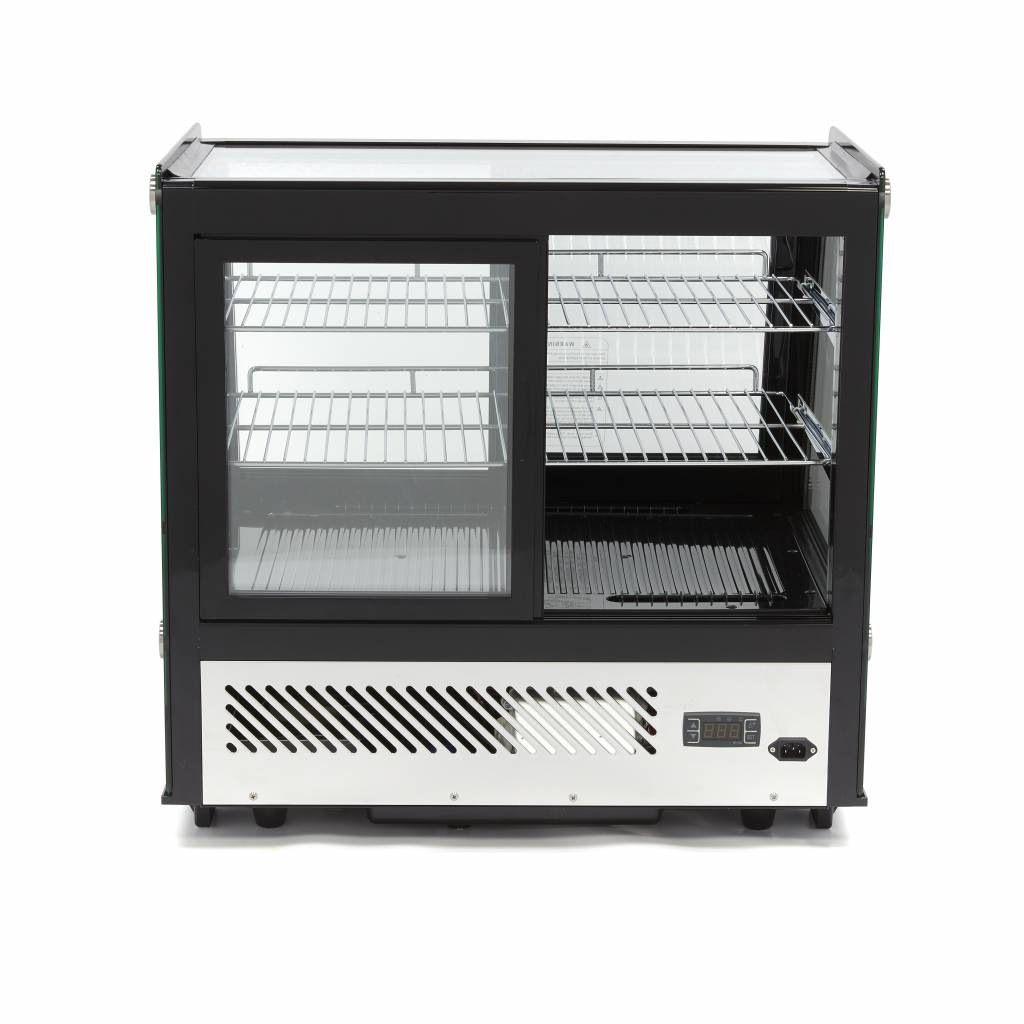 Maxima Konditorvitrine - 125 L - 71 cm - Skyded&oslash;re for og bag