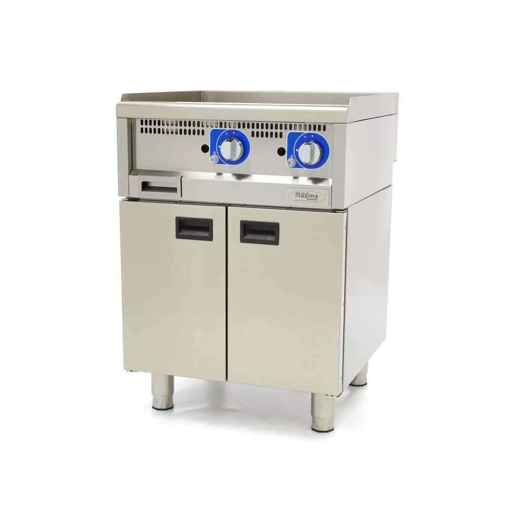 Maxima Professionel grillplade - Glat - Dobbelt - 60 cm dyb - Gas
