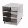 Maxima Rostfritt st&aring;lbas - 60 x 80 cm - 120 kg lastkapacitet - hjul