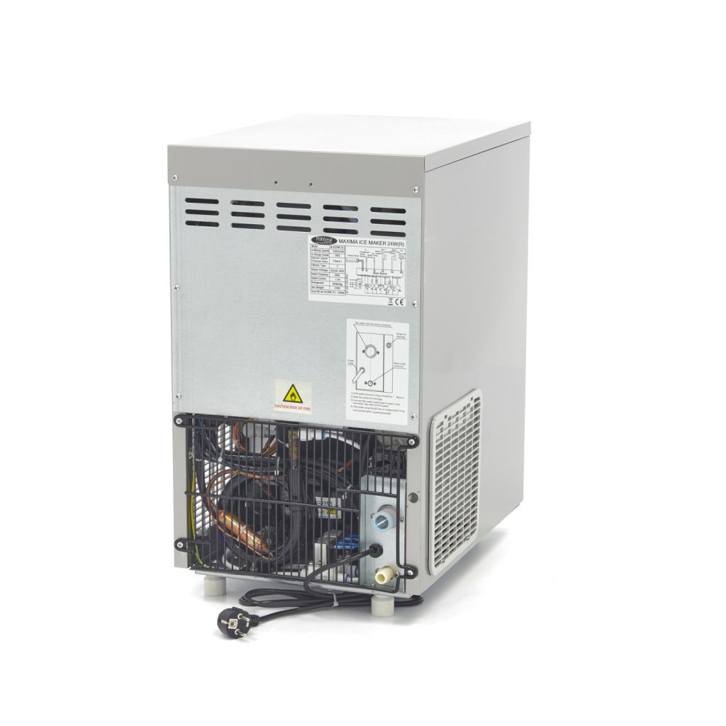 Maxima Machine &agrave; gla&ccedil;ons - 24 kg/jour - Gla&ccedil;ons creux - Refroidissement par eau