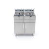 Maxima Freidora - 2 x 16 L - 2 cestas - con grifo y espacio de almacenamiento - 230 V